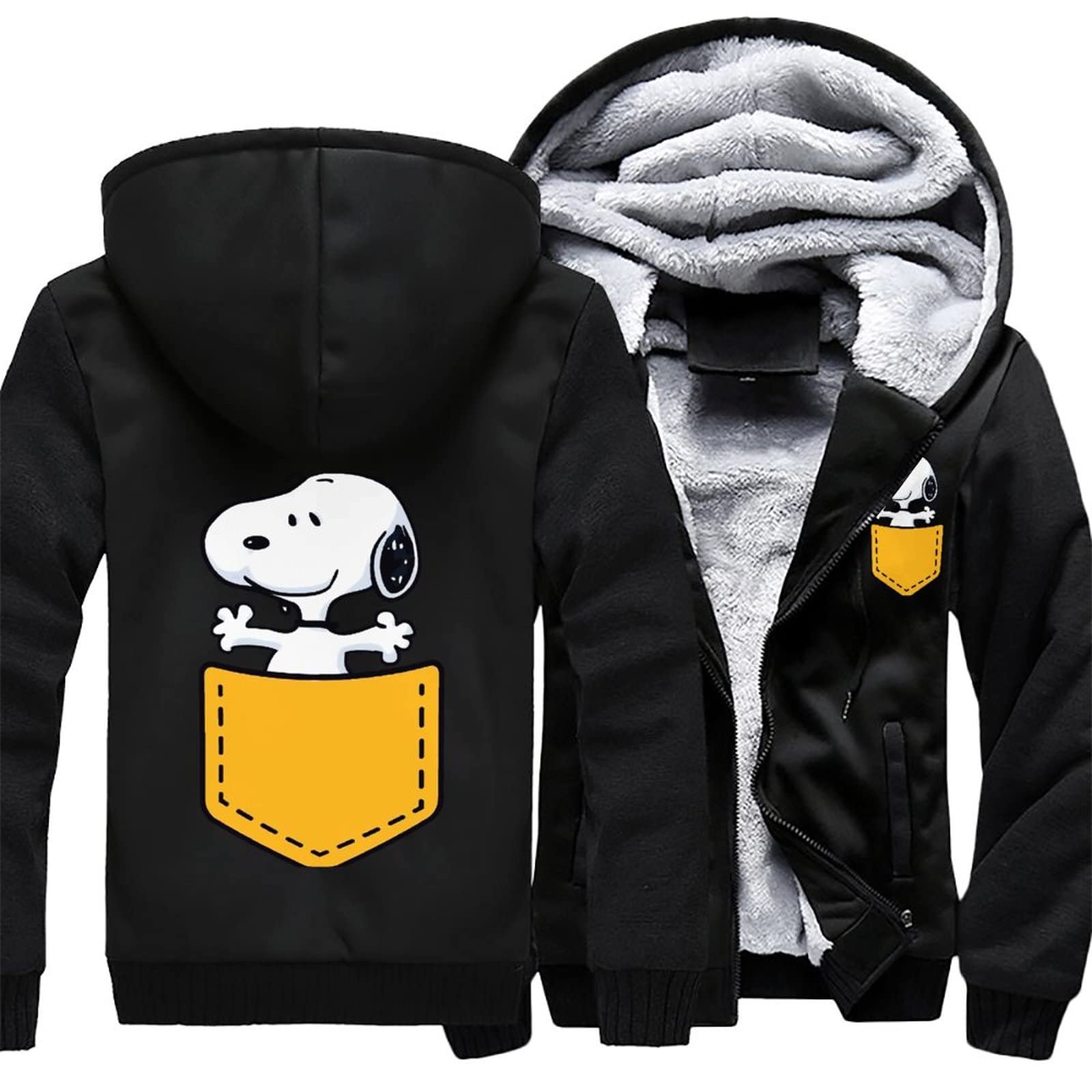 Amazon.co.jp: パーカー メンズ ピーナッツ スヌーピー ダウン